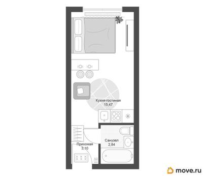 студия, 21.41 м&sup2;