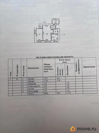 2-комн. квартира, 40 м&sup2;