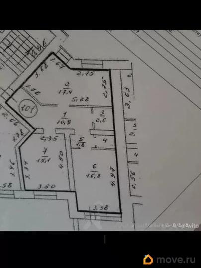 2-комн. квартира, 66.1 м&sup2;