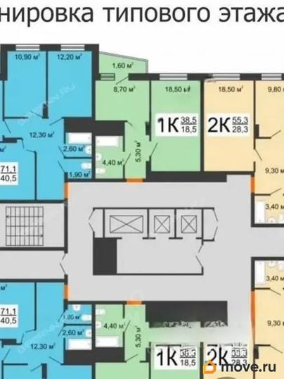 1-комн. квартира, 36.8 м&sup2;