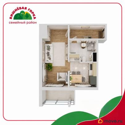 1-комн. квартира, 35.46 м&sup2;