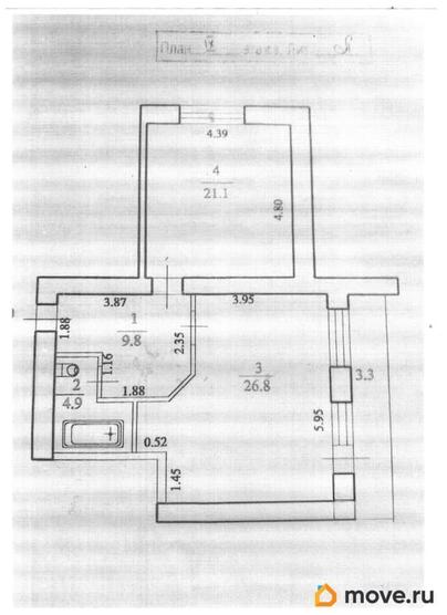 2-комн. квартира, 65.9 м&sup2;