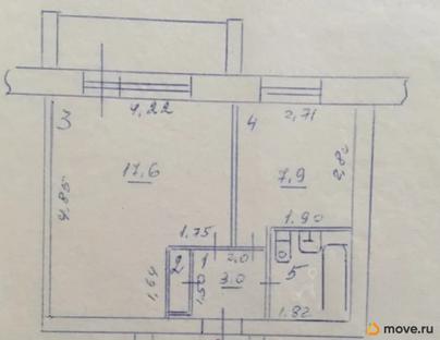 1-комн. квартира, 34 м&sup2;