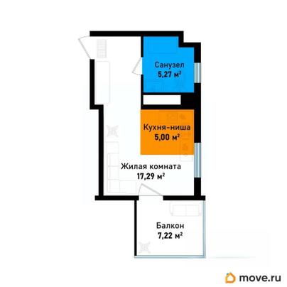 студия, 35.14 м&sup2;