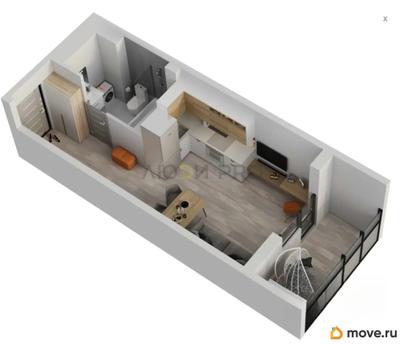 студия, 26.4 м&sup2;