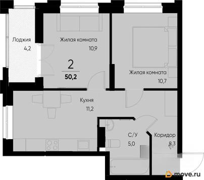 1-комн. квартира, 29.1 м&sup2;