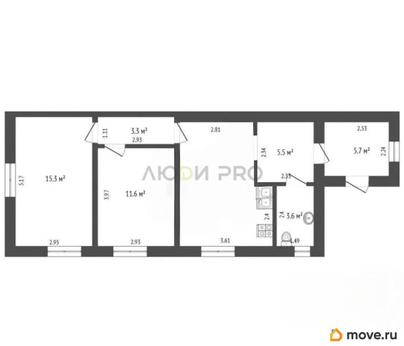 дом, 60.7 м&sup2;, 4.29 сотки