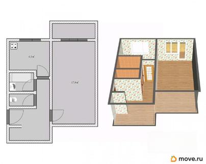 1-комн. квартира, 36 м&sup2;