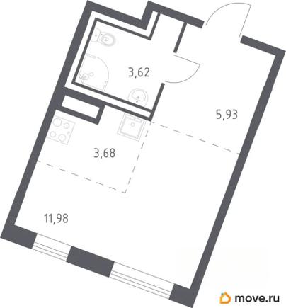 студия, 25.2 м&sup2;