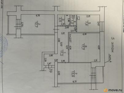 3-комн. квартира, 65.8 м&sup2;