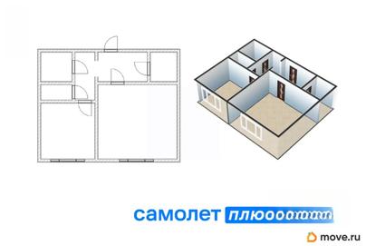 1-комн. квартира, 39.9 м&sup2;