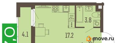 студия, 27 м&sup2;