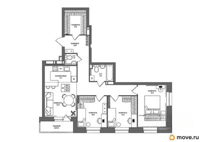 4-комн. квартира, 80.1 м&sup2;