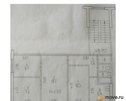 4-комн. квартира, 60.3 м&sup2;