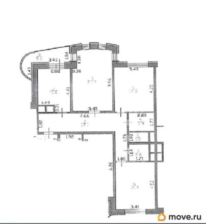 3-комн. квартира, 86.8 м&sup2;