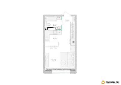 студия, 30.4 м&sup2;