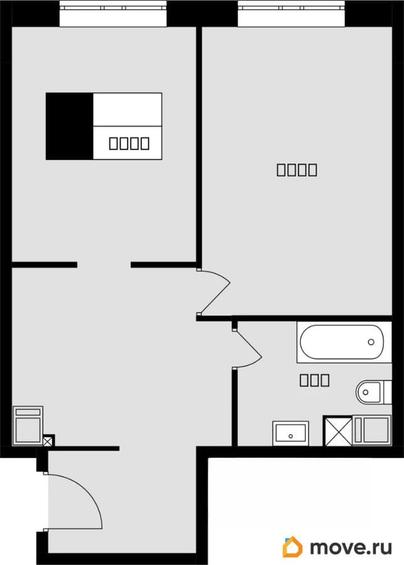 1-комн. квартира, 47.2 м&sup2;