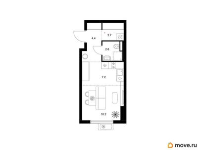 студия, 27.1 м&sup2;